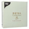 PAPSTAR Servietten "ROYAL Collection" 1/4-Falz 40 cm x 40 cm jadegrün, 5 x 50 Stück