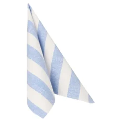 PAPSTAR Servietten "ROYAL Collection" 1/4-Falz 40 cm x 40 cm blau "Lines", 8 x 20 Stück