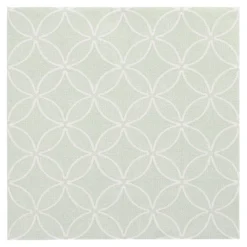 PAPSTAR Servietten "ROYAL Collection" 1/4-Falz 40 cm x 40 cm jadegrün "Circle Flowers", 8 x 20 Stück