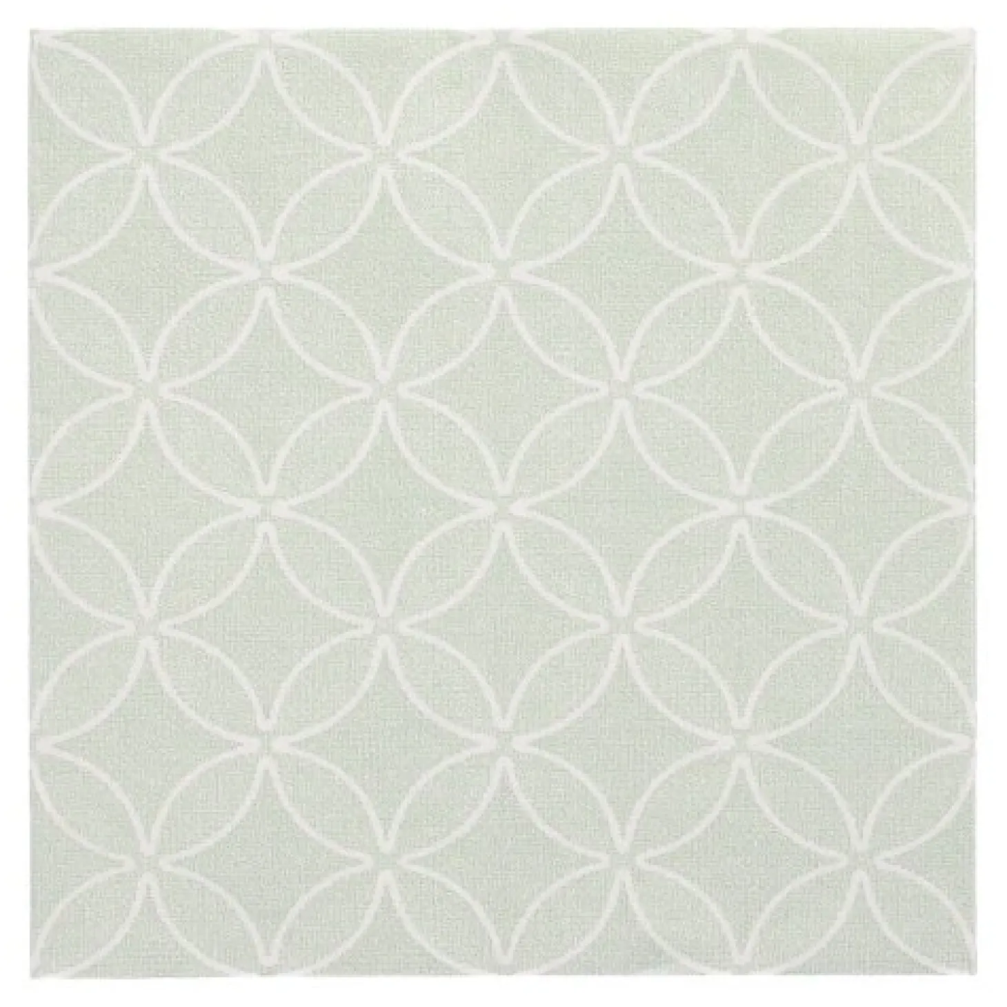 PAPSTAR Servietten "ROYAL Collection" 1/4-Falz 40 cm x 40 cm jadegrün "Circle Flowers", 8 x 20 Stück