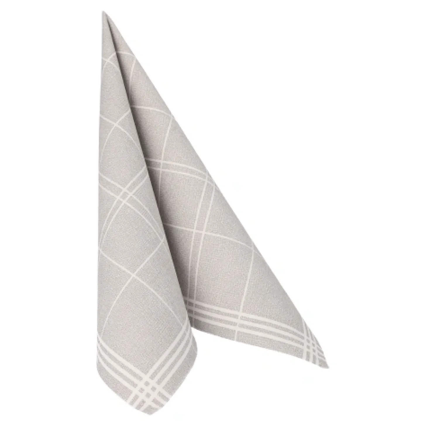 PAPSTAR Servietten "ROYAL Collection" 1/4-Falz 40 cm x 40 cm grau "Kitchen Craft", 8 x 20 Stück