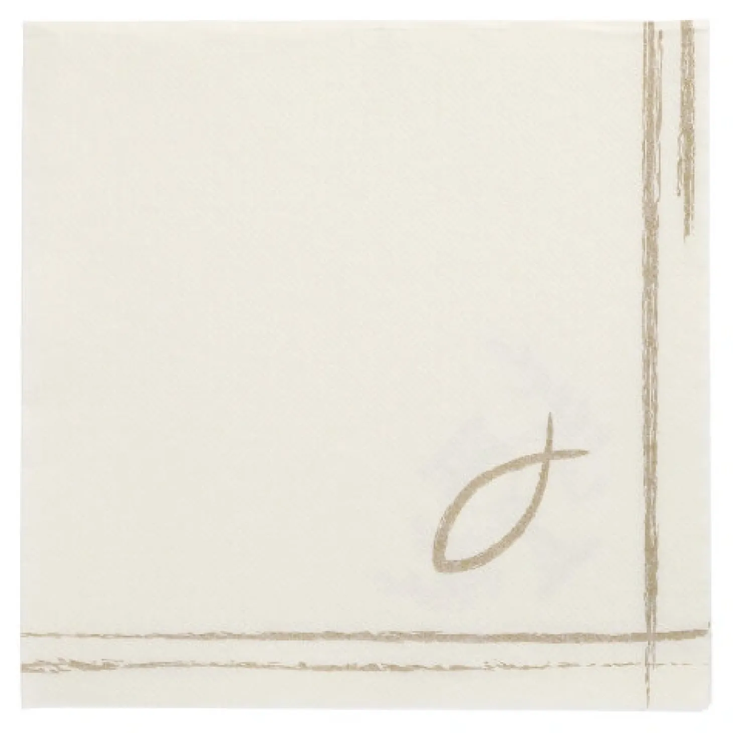 PAPSTAR Servietten "ROYAL Collection" 1/4-Falz 40 cm x 40 cm "Communion / Confirmation"