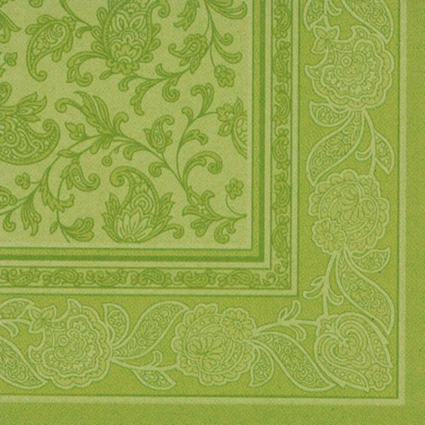 PAPSTAR Servietten "ROYAL Collection" 1/4-Falz 40 cm x 40 cm olivgrün "Ornaments", 8 x 20 Stück