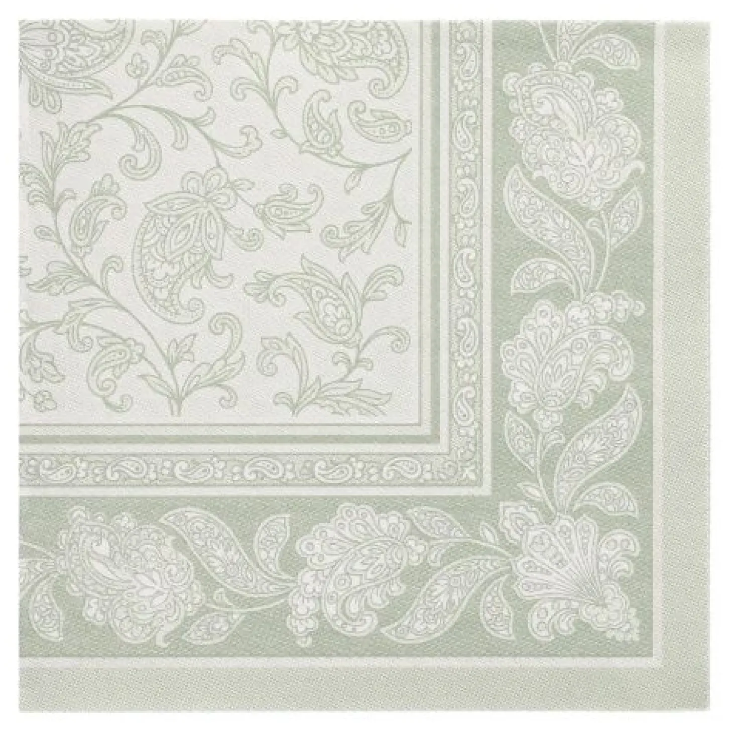 PAPSTAR Servietten "ROYAL Collection" 1/4-Falz 40 cm x 40 cm jadegrün "Ornaments", 8 x 20 Stück