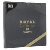PAPSTAR Servietten "ROYAL Collection" 1/4-Falz 40 cm x 40 cm schwarz, 8 x 20 Stück