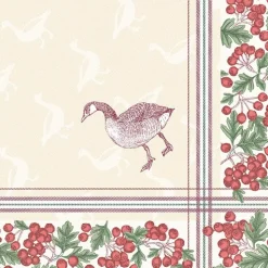 PAPSTAR Servietten "ROYAL Collection" 1/4-Falz 40 cm x 40 cm "Goose"