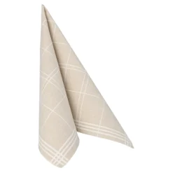 PAPSTAR Servietten "ROYAL Collection" 1/4-Falz 40 cm x 40 cm sand "Kitchen Craft", 8 x 20 Stück