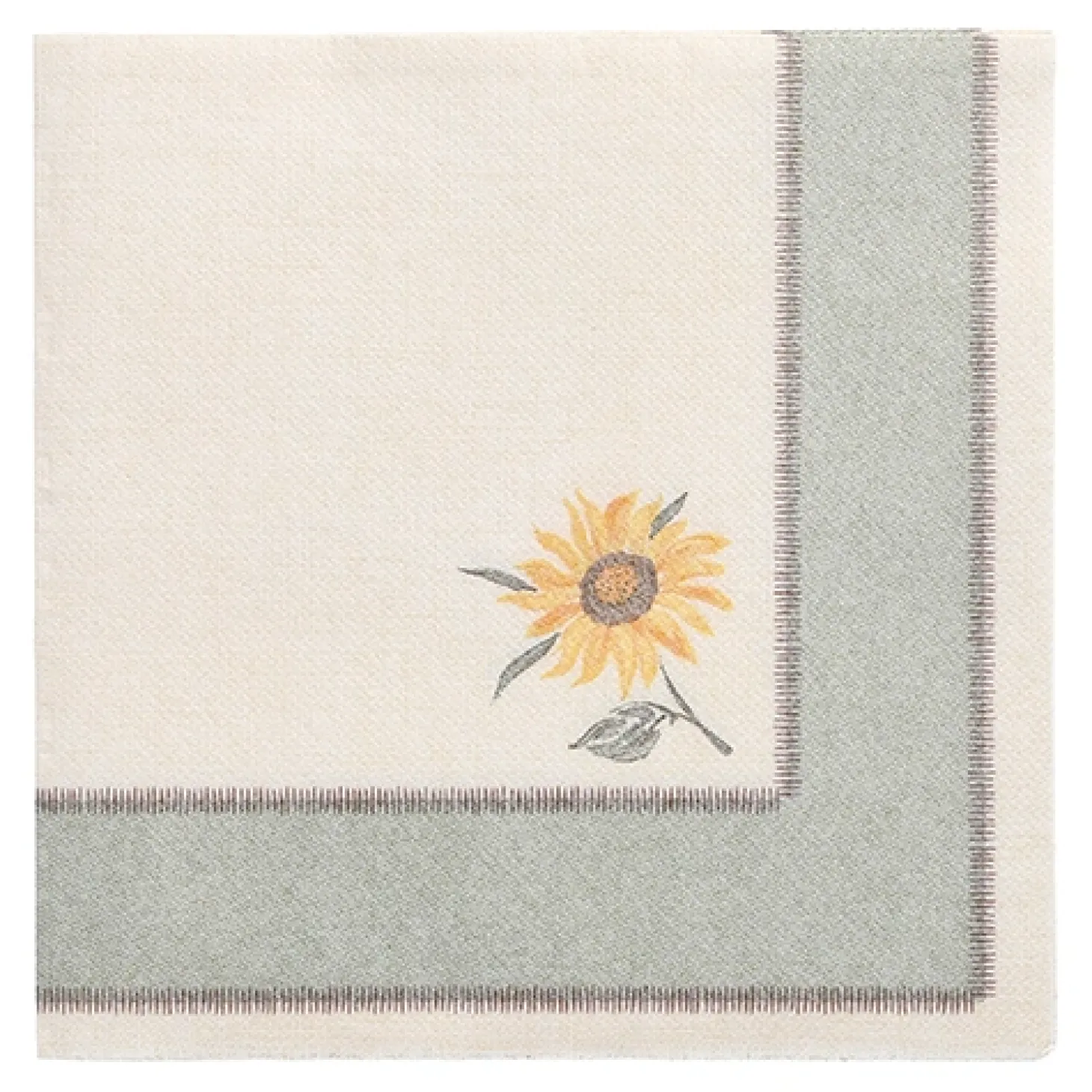 PAPSTAR Servietten "ROYAL Collection" 1/4-Falz 40 cm x 40 cm "Sunflower"