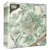 PAPSTAR Servietten "ROYAL Collection" 1/4-Falz 40 cm x 40 cm dunkelgrün "Rose"