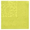PAPSTAR Servietten "ROYAL Collection" 1/4-Falz 40 cm x 40 cm limonengrün "Ornaments", 8 x 20 Stück