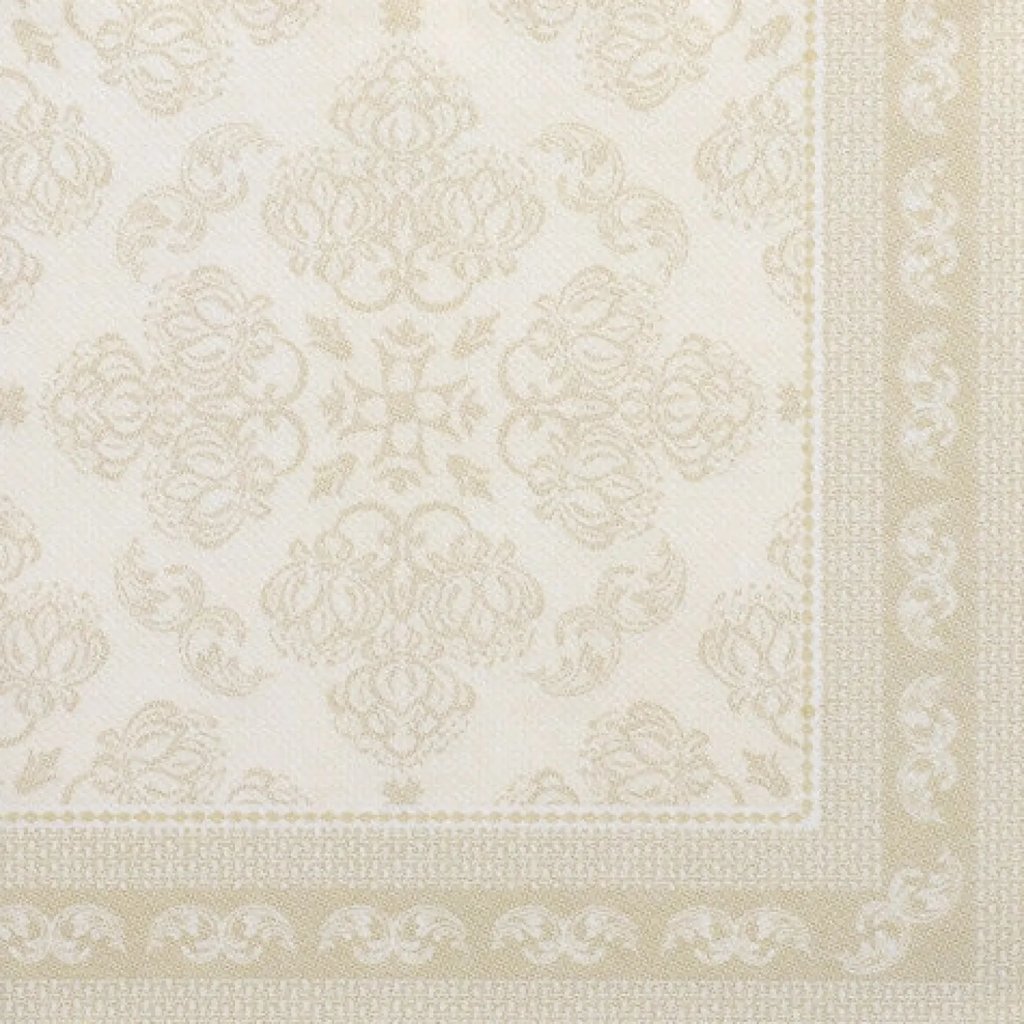 PAPSTAR Servietten "ROYAL Collection" 1/4-Falz 40 cm x 40 cm champagner "Arabesque"