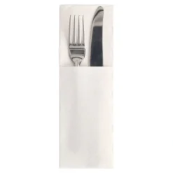 PAPSTAR Servietten "ROYAL Collection" 48 cm x 30 cm weiß mit Besteckfalz