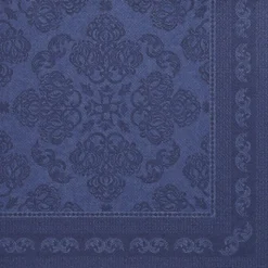 PAPSTAR Servietten "ROYAL Collection" 1/4-Falz 40 cm x 40 cm dunkelblau "Arabesque"