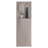 PAPSTAR Servietten "ROYAL Collection" 48 cm x 30 cm grau mit Besteckfalz