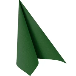 PAPSTAR Servietten "ROYAL Collection" 1/4-Falz 40 cm x 40 cm dunkelgrün, 8 x 20 Stück