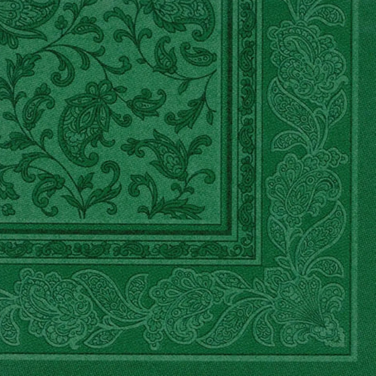 PAPSTAR Servietten "ROYAL Collection" 1/4-Falz 40 cm x 40 cm dunkelgrün "Ornaments", 8 x 20 Stück