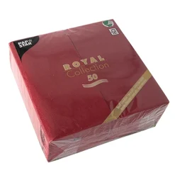 PAPSTAR Servietten "ROYAL Collection" 1/8-Falz 40 cm x 40 cm bordeaux