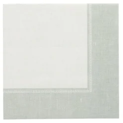 PAPSTAR Servietten "ROYAL Collection" 1/4-Falz 40 cm x 40 cm jadegrün "Linum", 8 x 20 Stück