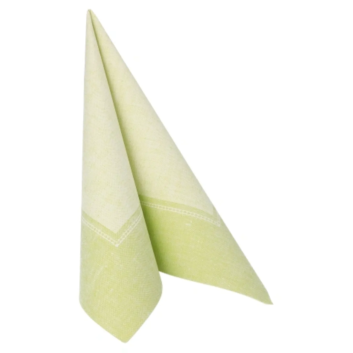 PAPSTAR Servietten "ROYAL Collection" 1/4-Falz 40 cm x 40 cm hellgrün "Linum", 8 x 20 Stück