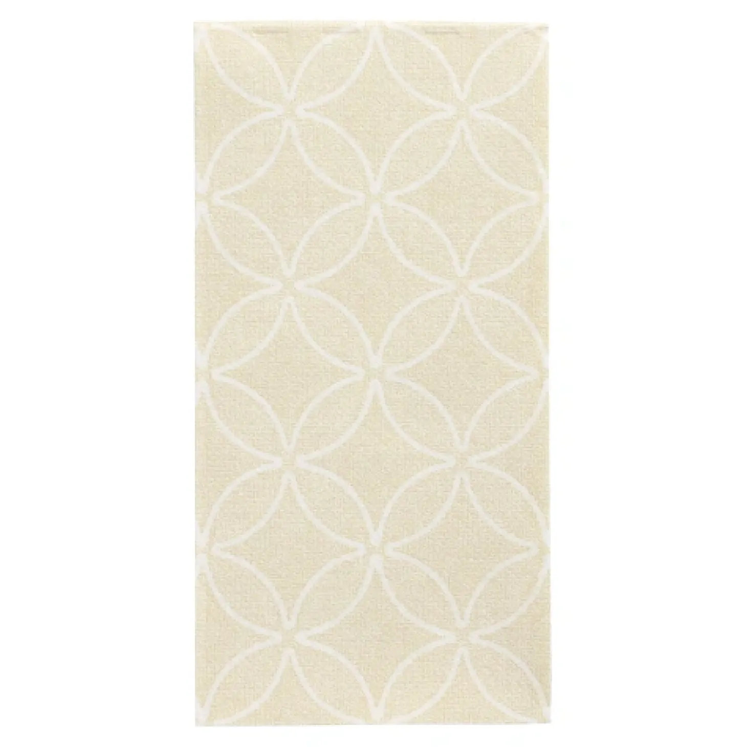 PAPSTAR Servietten "ROYAL Collection" 1/8-Falz 40 cm x 40 cm champagner "Circle Flowers"