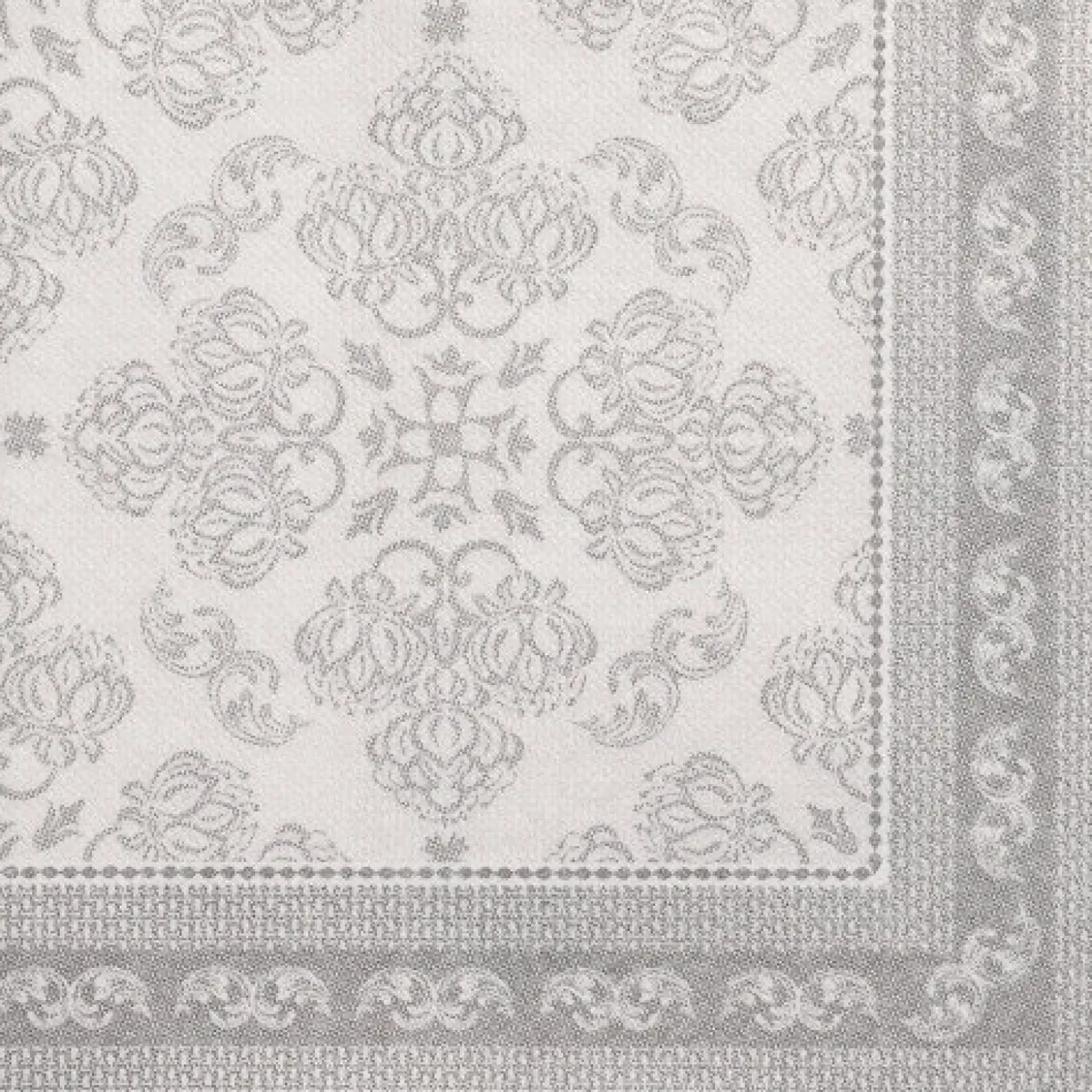 PAPSTAR Servietten "ROYAL Collection" 1/4-Falz 40 cm x 40 cm grau "Arabesque"