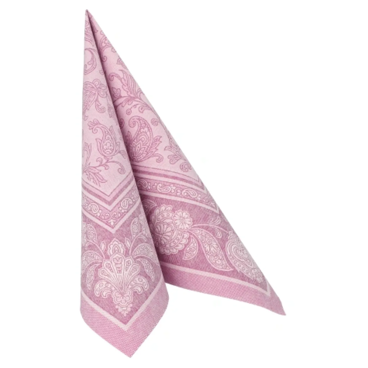 PAPSTAR Servietten "ROYAL Collection" 1/4-Falz 40 cm x 40 cm lila "Ornaments", 8 x 20 Stück