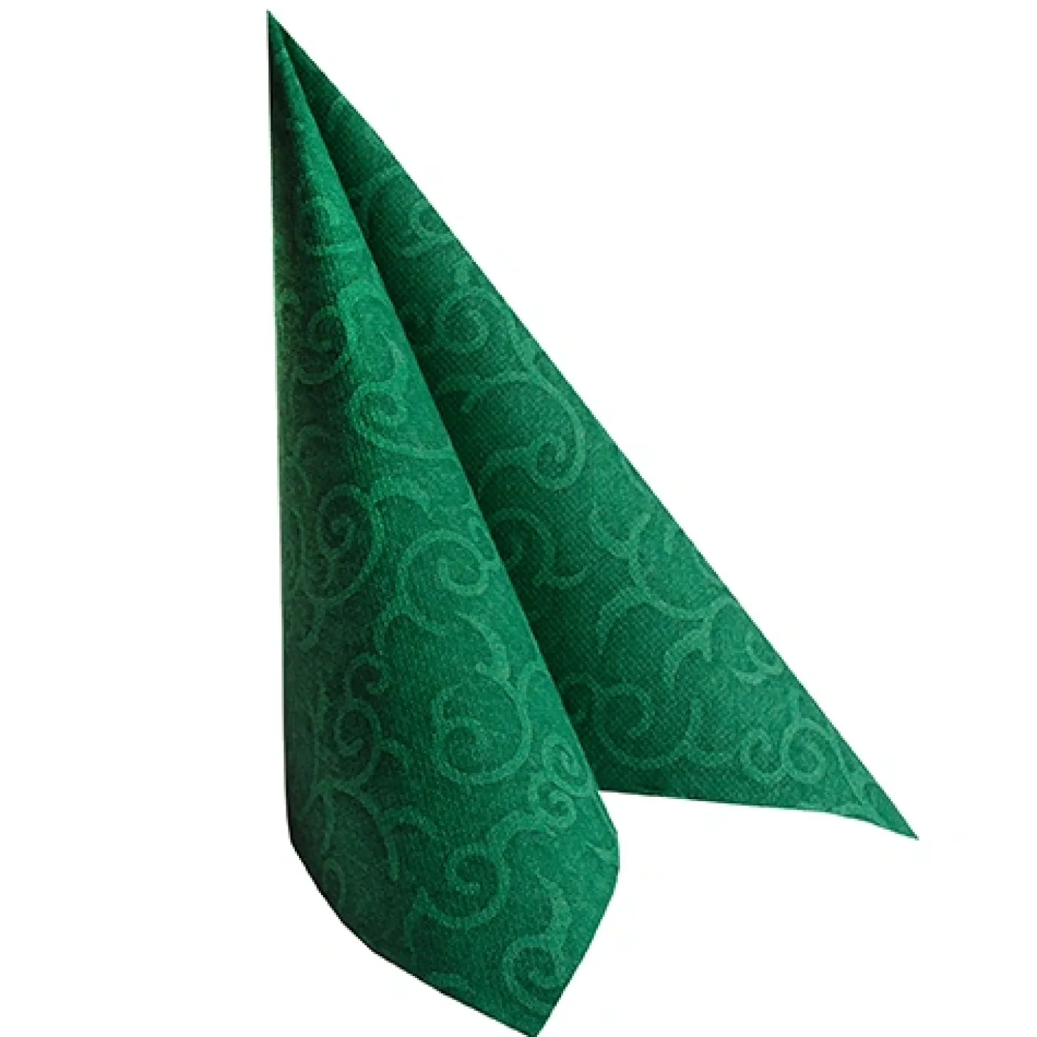 PAPSTAR Servietten "ROYAL Collection" 1/4-Falz 40 cm x 40 cm dunkelgrün "Casali"