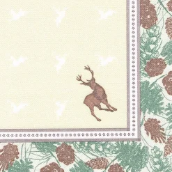 PAPSTAR Servietten "ROYAL Collection" 1/4-Falz 40 cm x 40 cm "Majestic Deer"