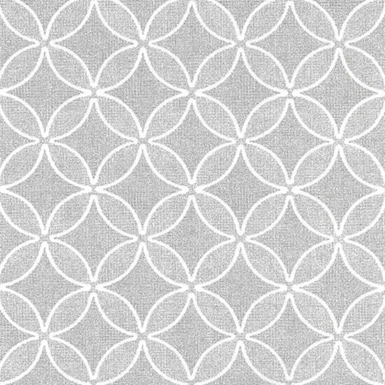 PAPSTAR Servietten "ROYAL Collection" 1/4-Falz 40 cm x 40 cm grau "Circle Flowers", 5 x 50 Stück