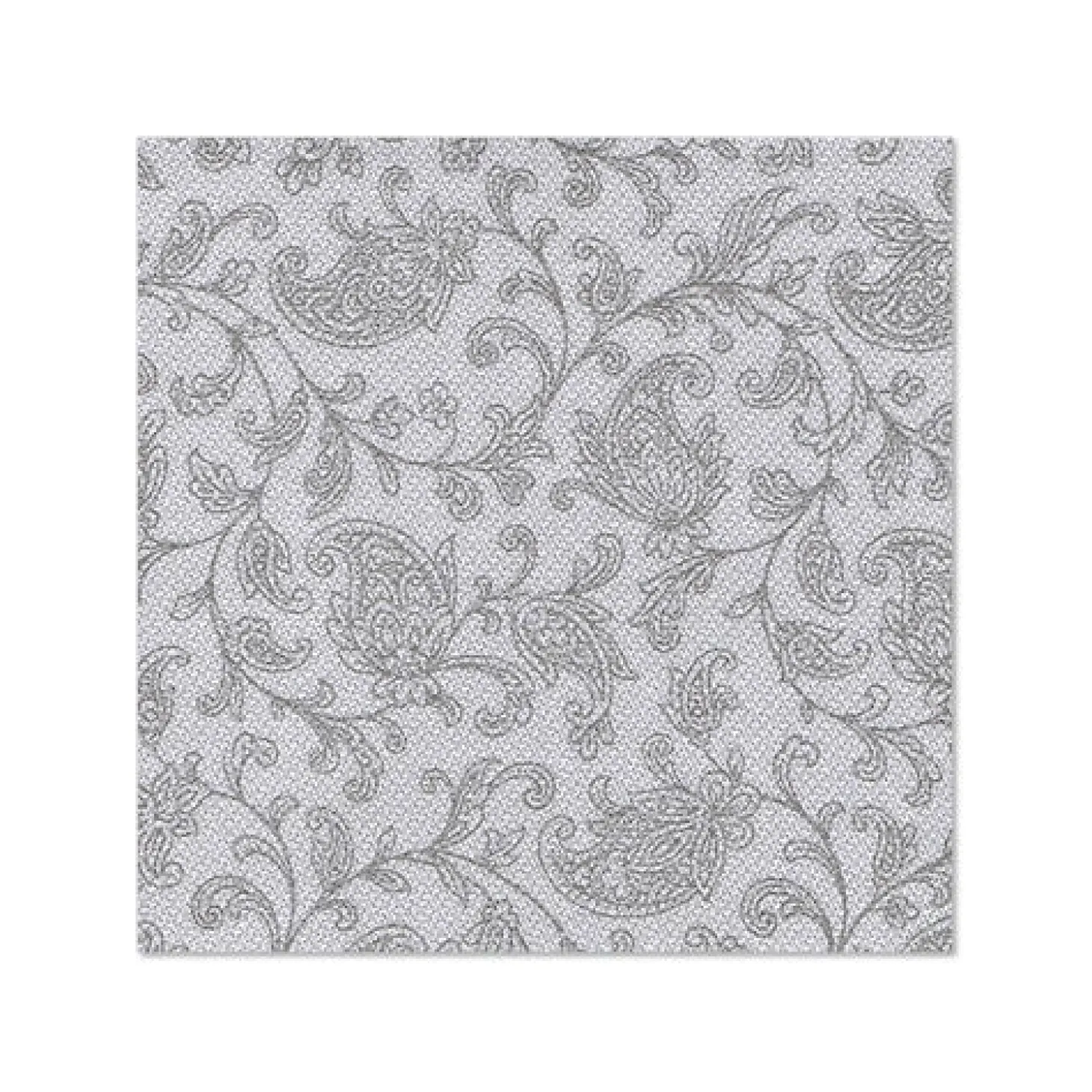 PAPSTAR Servietten "ROYAL Collection" 1/4-Falz 25 cm x 25 cm grau "Ornaments"