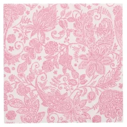 PAPSTAR Servietten "ROYAL Collection" 1/4-Falz 40 cm x 40 cm fuchsia "Paisley", 8 x 20 Stück