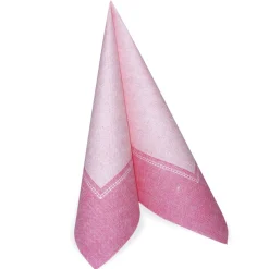 PAPSTAR Servietten "ROYAL Collection" 1/4-Falz 40 cm x 40 cm rosa "Linum", 5 x 50 Stück
