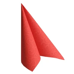 PAPSTAR Servietten "ROYAL Collection" 1/4-Falz 40 cm x 40 cm rot "Casali"