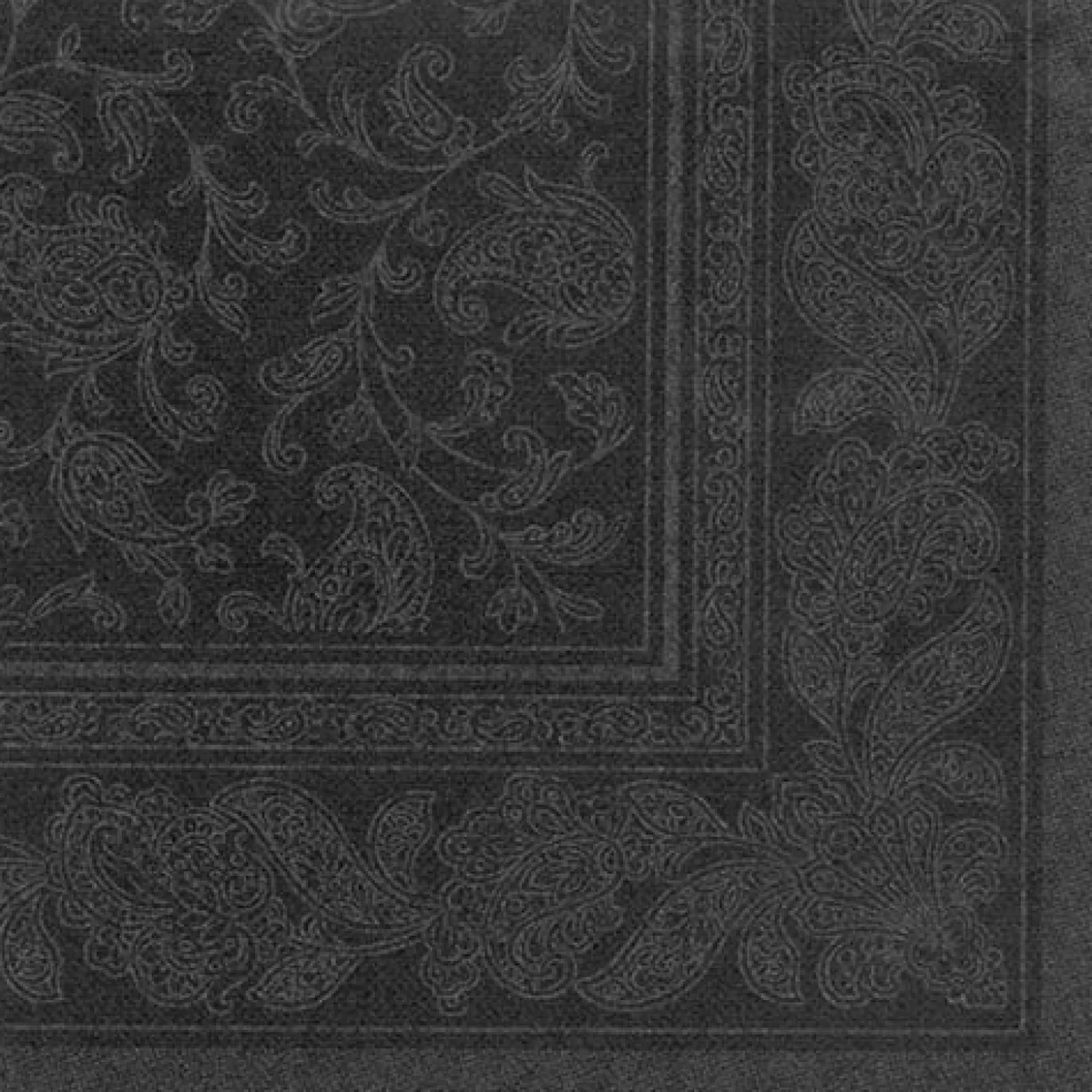 PAPSTAR Servietten "ROYAL Collection" 1/4-Falz 40 cm x 40 cm schwarz "Ornaments", 8 x 20 Stück