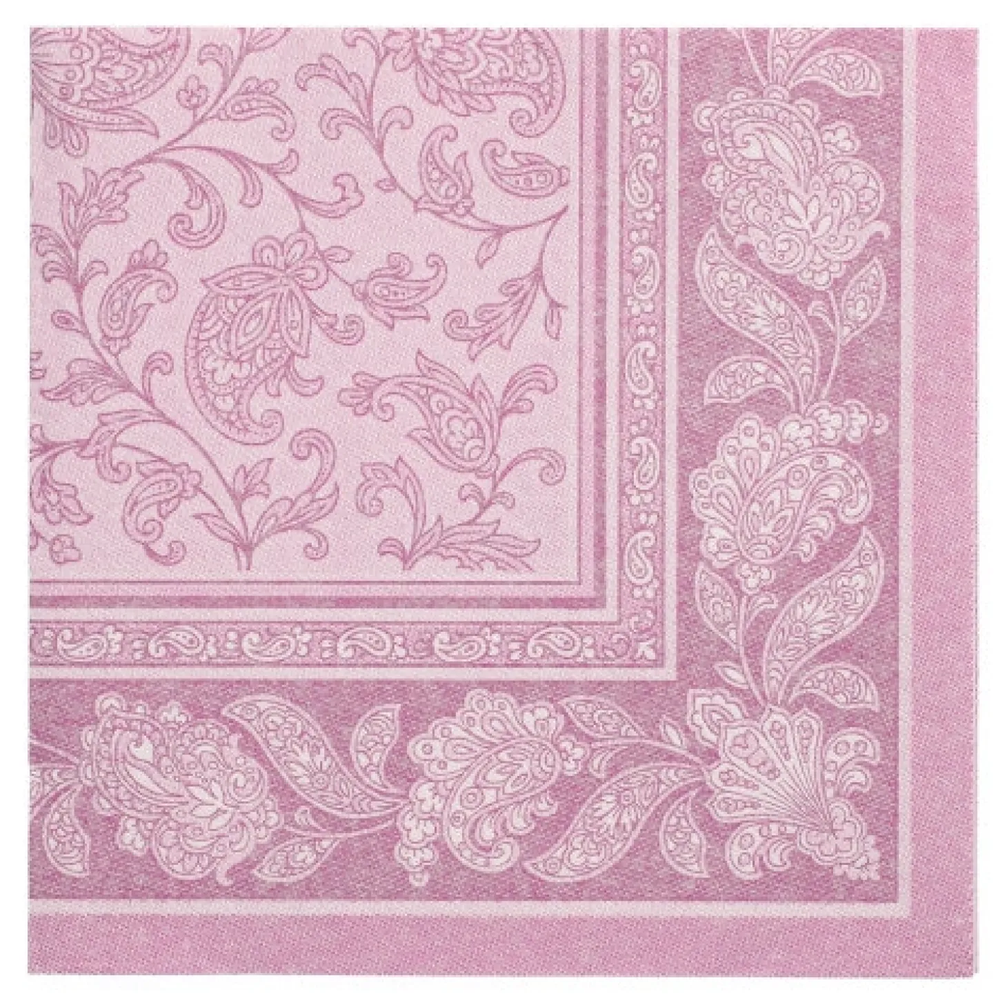 PAPSTAR Servietten "ROYAL Collection" 1/4-Falz 40 cm x 40 cm lila "Ornaments", 5 x 50 Stück