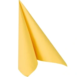PAPSTAR Servietten "ROYAL Collection" 1/4-Falz 40 cm x 40 cm gelb, 5 x 50 Stück
