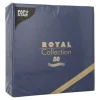PAPSTAR Servietten "ROYAL Collection" 1/4-Falz 40 cm x 40 cm dunkelblau, 5 x 50 Stück