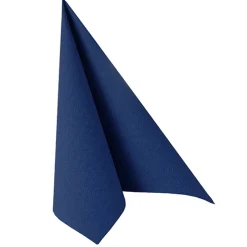 PAPSTAR Servietten "ROYAL Collection" 1/4-Falz 40 cm x 40 cm dunkelblau, 5 x 50 Stück