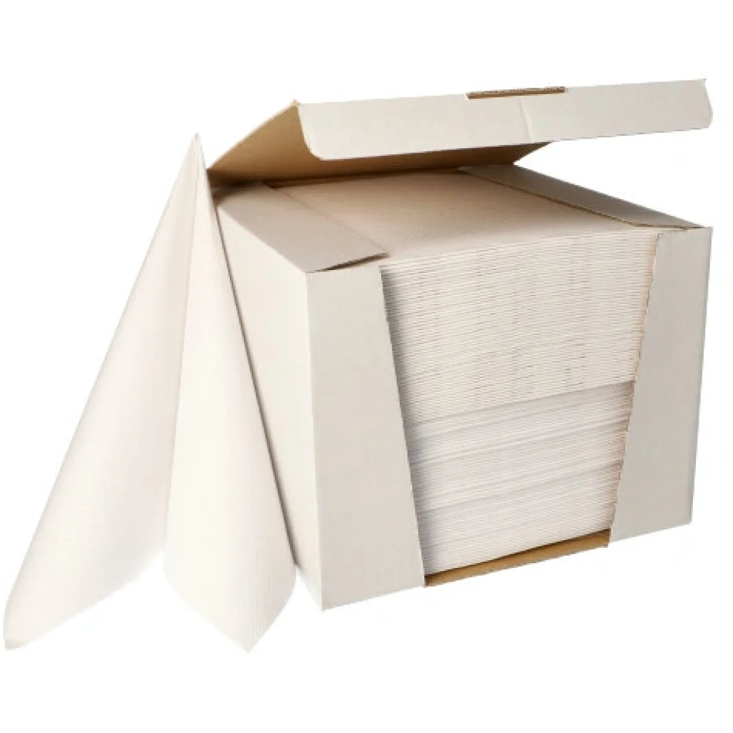 PAPSTAR Servietten "ROYAL Collection" 1/4-Falz 40 cm x 40 cm weiß, 100 Stück