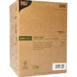 PAPSTAR Shake-Halme Papier Ø 8 mm, 25 cm farbig sortiert