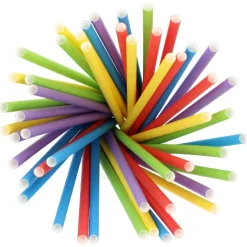 PAPSTAR Shake-Halme Papier Ø 8 mm, 25 cm farbig sortiert