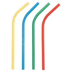 PAPSTAR Shake-Halme Papier Ø 8 mm, 25 cm farbig sortiert flexibel