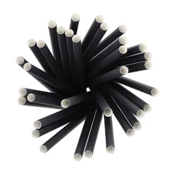 PAPSTAR Shake-Halme Papier Ø 10 mm, 21 cm schwarz
