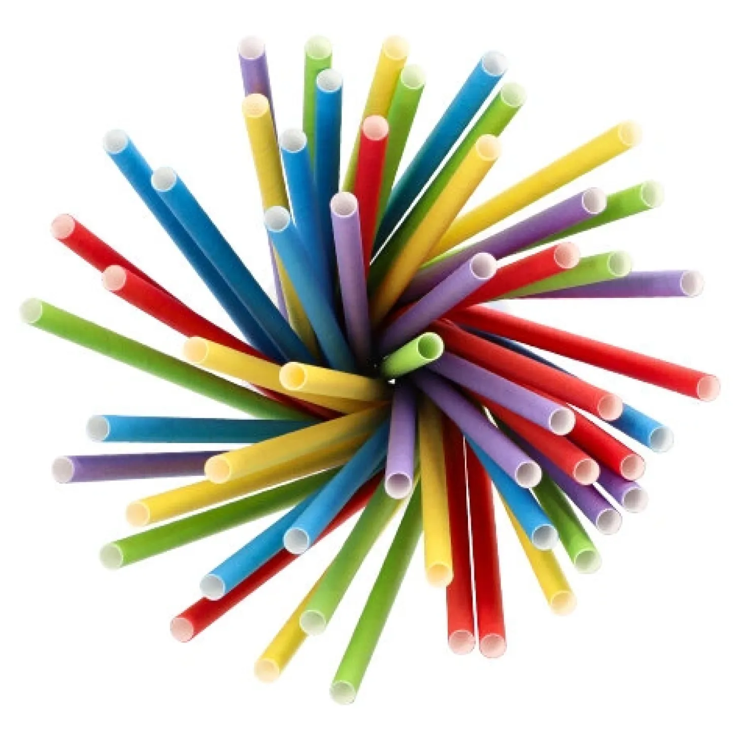 PAPSTAR Shake-Halme, Papier Ø 8 mm, 25 cm farbig sortiert, 50 x 135 Stück