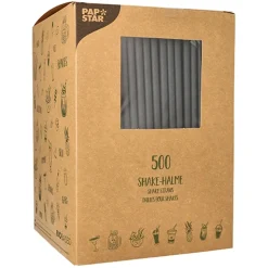 PAPSTAR Shake-Halme Papier Ø 8 mm, 25 cm schwarz