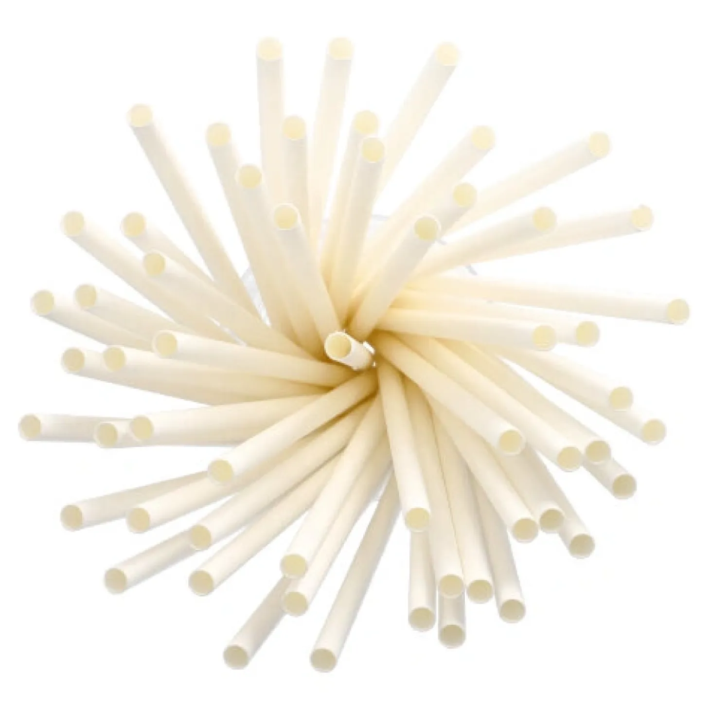 PAPSTAR Shake-Halme, Papier "pure" Ø 8 mm, 25 cm weiß, 50 x 135 Stück