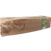PAPSTAR Sichtstreifenbeutel mit PLA-Fenster "pure" 58 cm x 12 cm x 5 cm braun