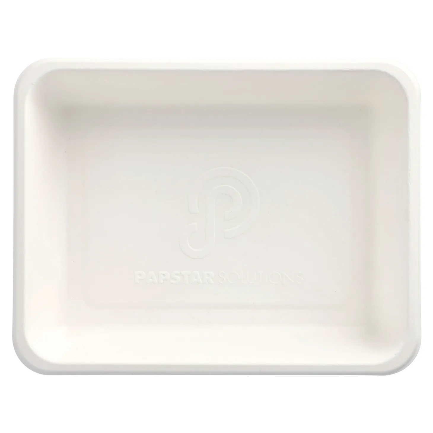 PAPSTAR Siegelschalen Zuckerrohr ungeteilt 1300 ml 4,9 cm x 22,7 cm x 17,8 cm, 6 x 50 Stück