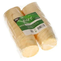PAPSTAR Snackbecher, Holz "pure" Ø 5,5 cm, 6,5 cm