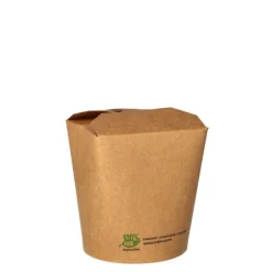 PAPSTAR Snackboxen, Pappe eckig 470 ml 9,8 cm x 8,2 cm x 7 cm braun